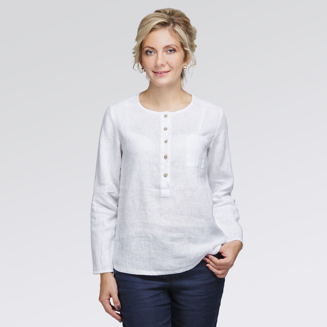 Blusón oxford, uniforme empresarial