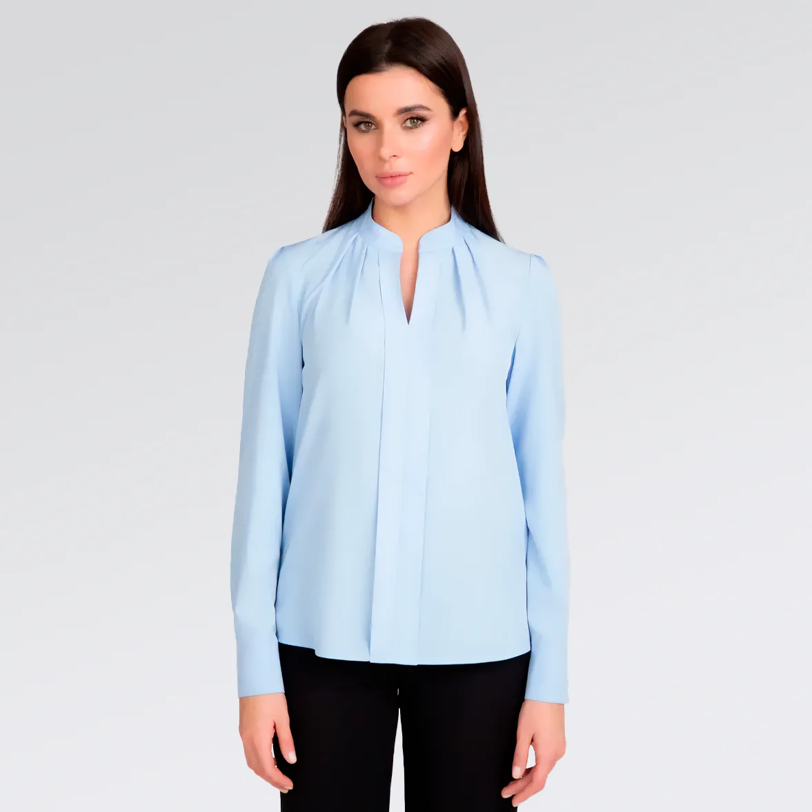 Blusón neru con pliegues